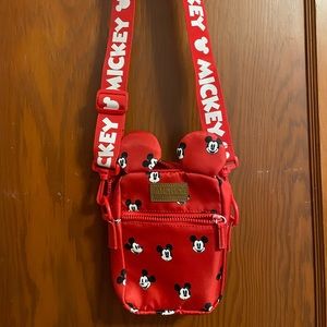 Mickey Mouse Disney Shoulder Crossbody Bag Red